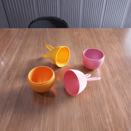 Bunny Desktop Organizer Set 3d model