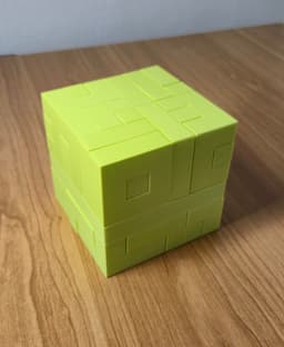 Cube Puzzle – 22-Piece Geometric Assembly Challenge 3d model