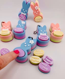 Candy Bunny Clicker Key Chain Bawk! Bawk! 3d model