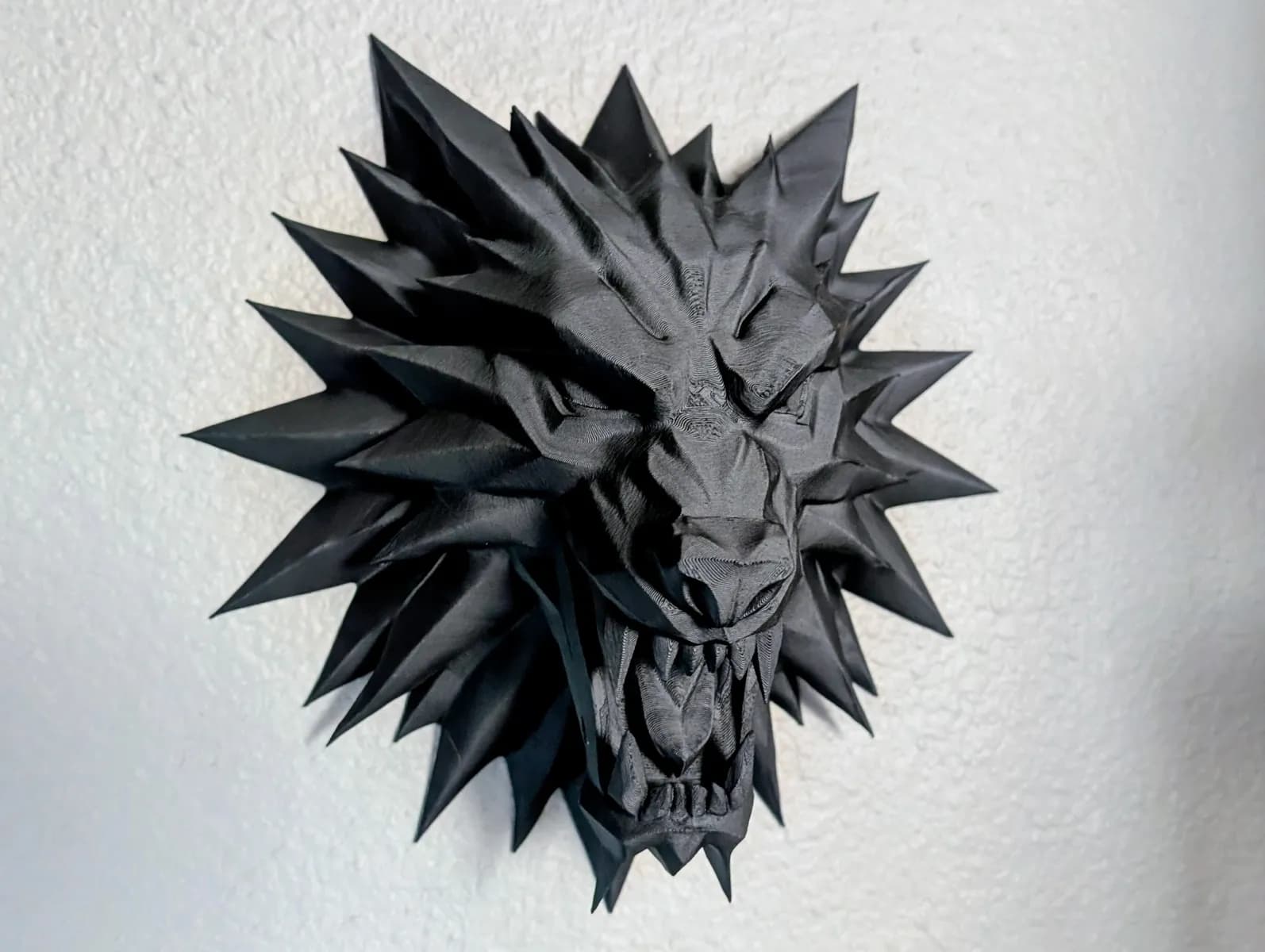 Direwolf Head Wall Mount 3d model