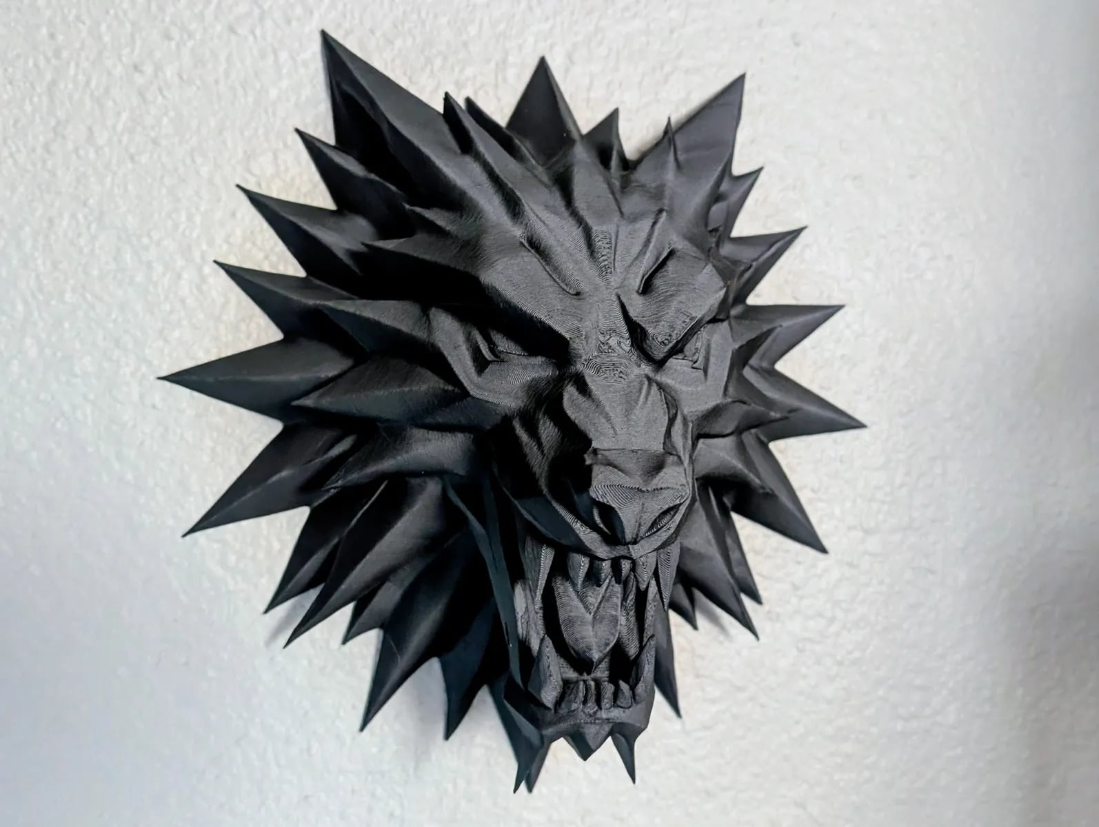 Direwolf Head Wall Mount 3d model