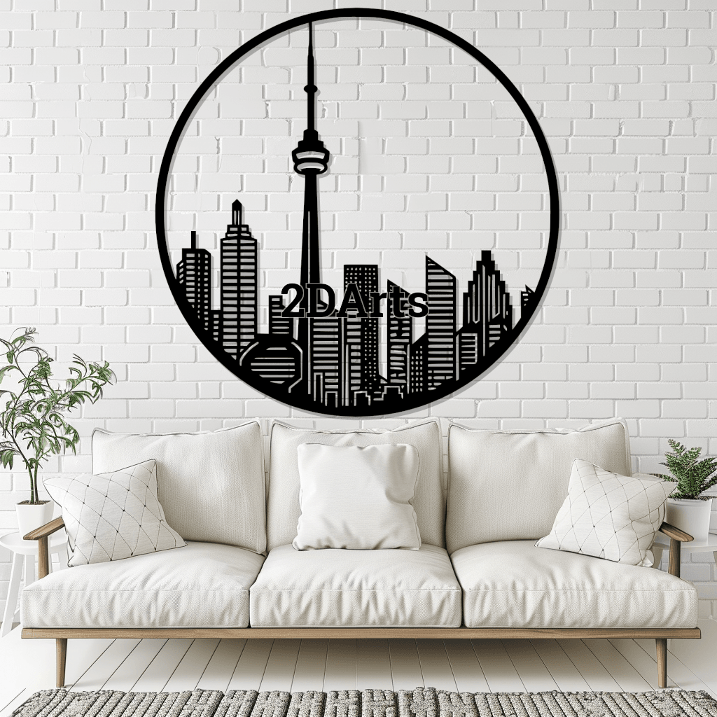 Skyline 2D Wall Art/Window Art 3d model