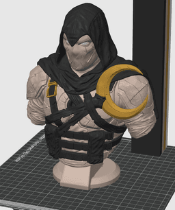 Moon Knight Bust 3MF | Superhero Multi-Color | HighDetail 3d model