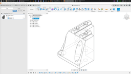 2x2020 50mm Hefty Foot 3d model
