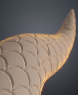 Dragon Scale Horns 3d model