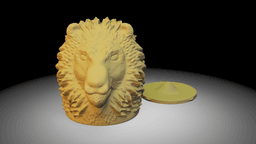 Lion Coin Bank 3d model