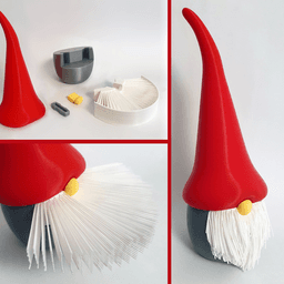 Cute standing gnome 3d model