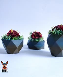 Plant Pot Set (3) 3d model