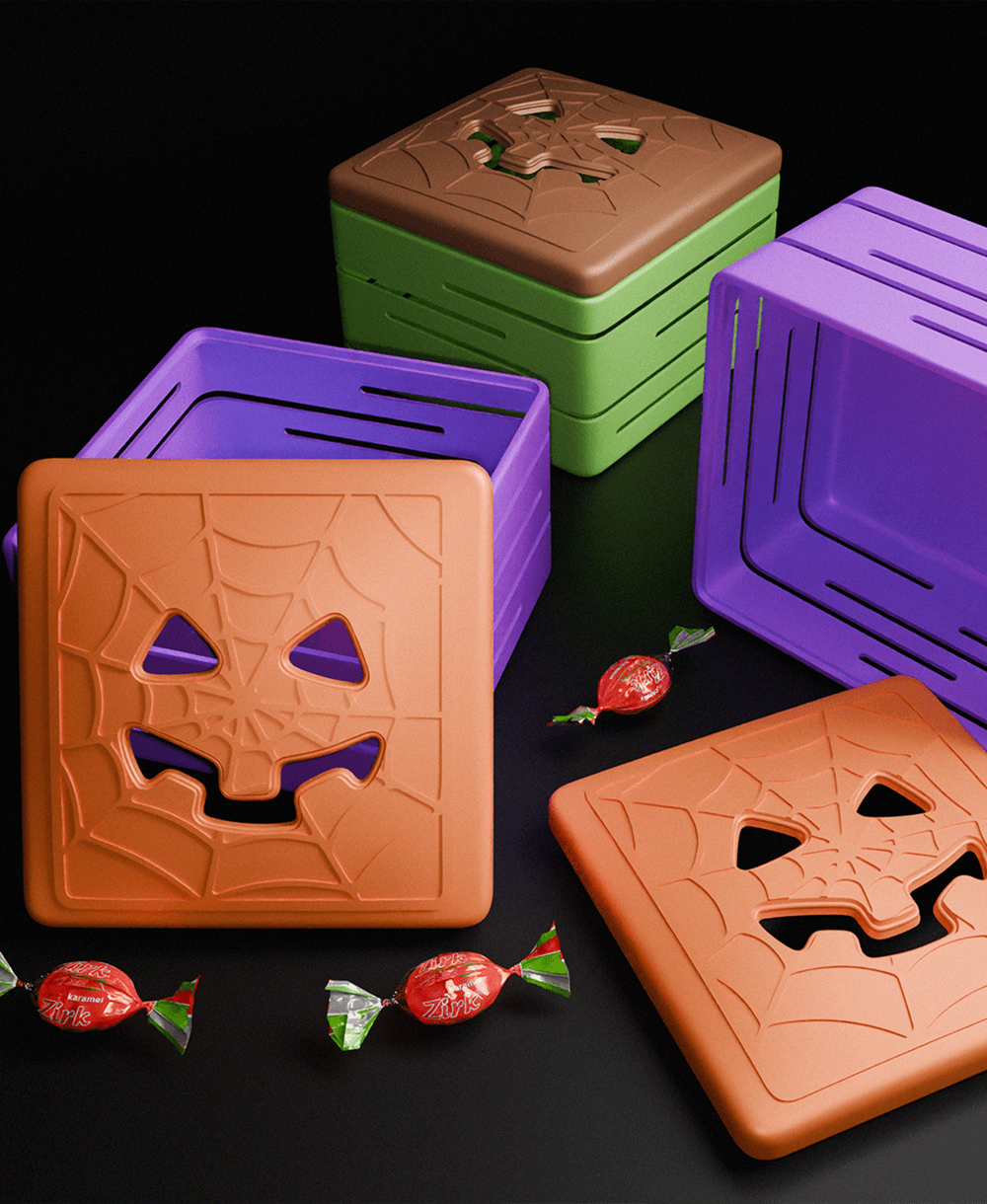Halloween Candy Box 3d model