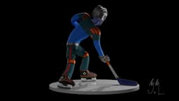 Guardian Hockey Player 3d model