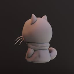 Cute cat 3d model