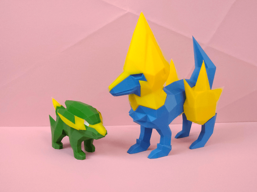 Manectric Low Poly Pokemon 3d model