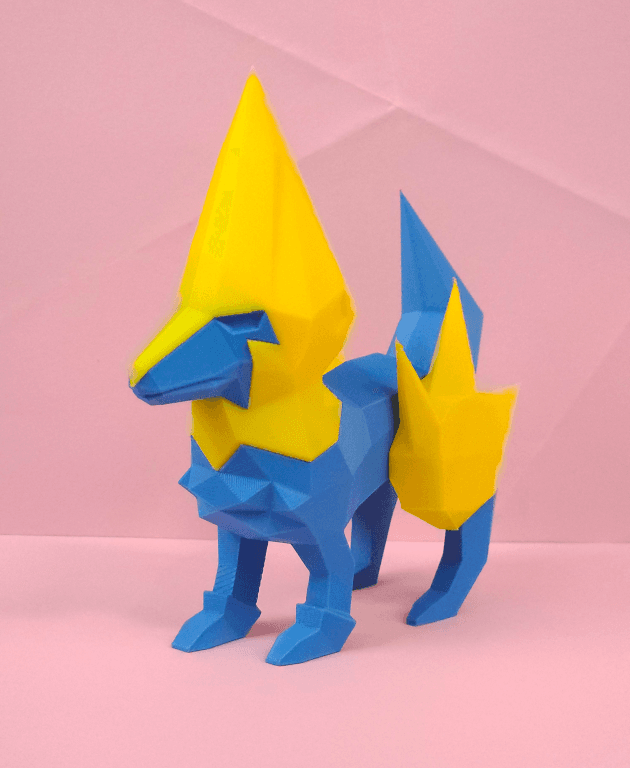 Manectric Low Poly Pokemon 3d model