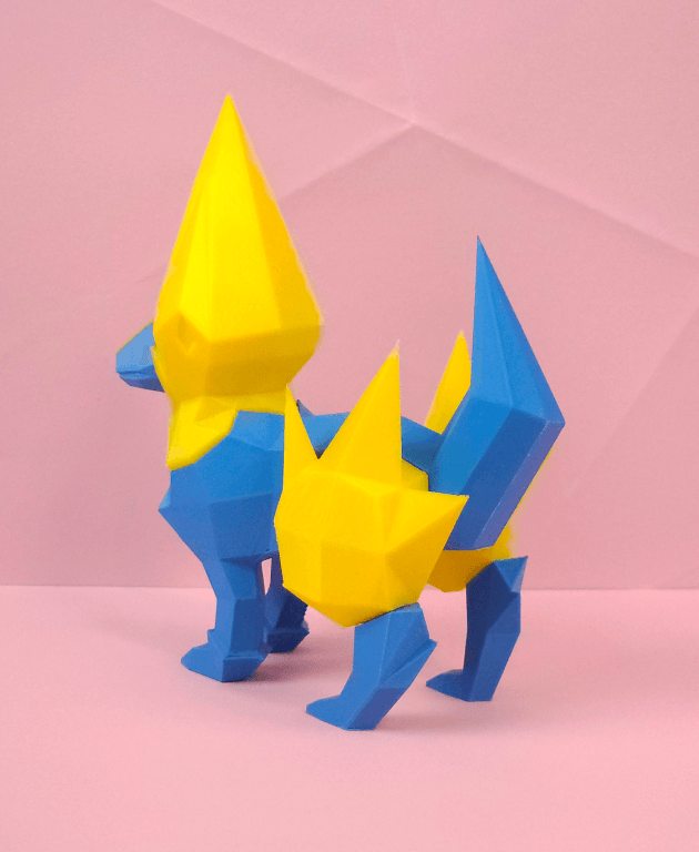 Manectric Low Poly Pokemon 3d model