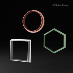 Christmas Cookie Cutters Set (45 pcs) 3d model