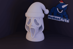 Morte com gorro papai noel.stl 3d model