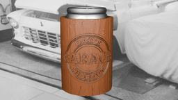 Dad’s Garage Beer Can Holder 3d model