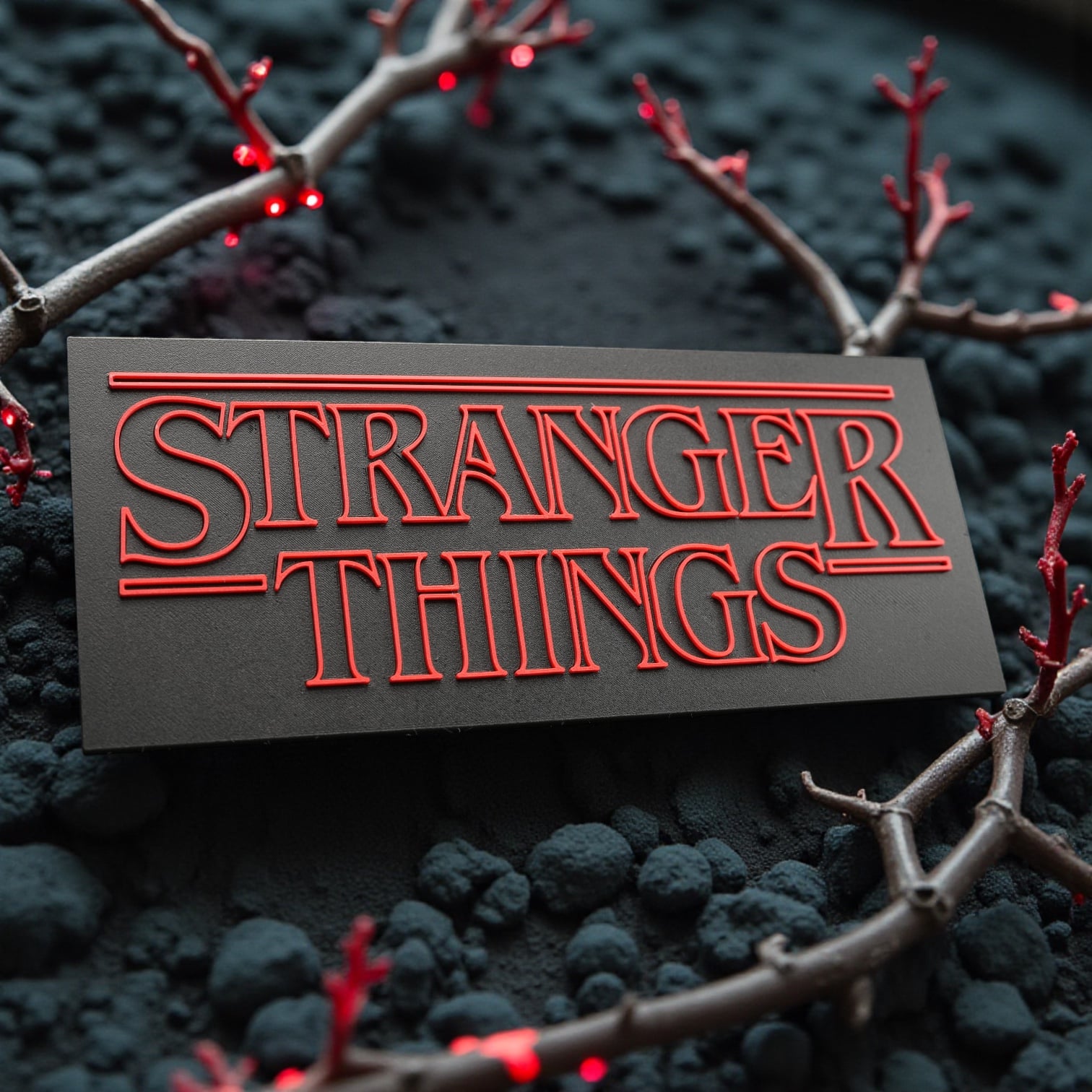 Stranger Things Plate.3mf 3d model