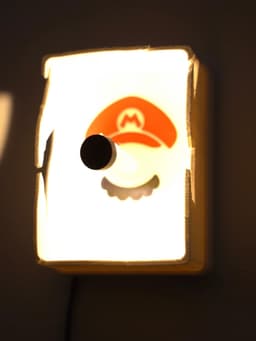 Super Mario Shadow Box Lamp 3d model