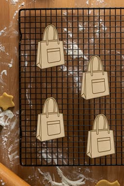 Bag Cookie Cutter, Biscuit Cutter 3d model