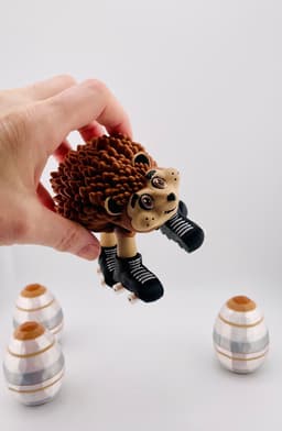 Hedgehog Roller Skate Flexi 3d model