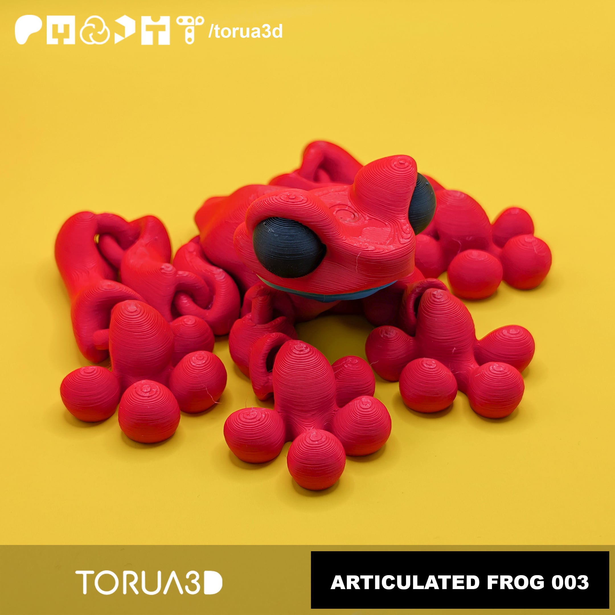 Articulated Frog 003 3d model