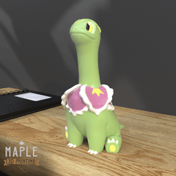 154. Meganium - Ornamental & Basic 3d model