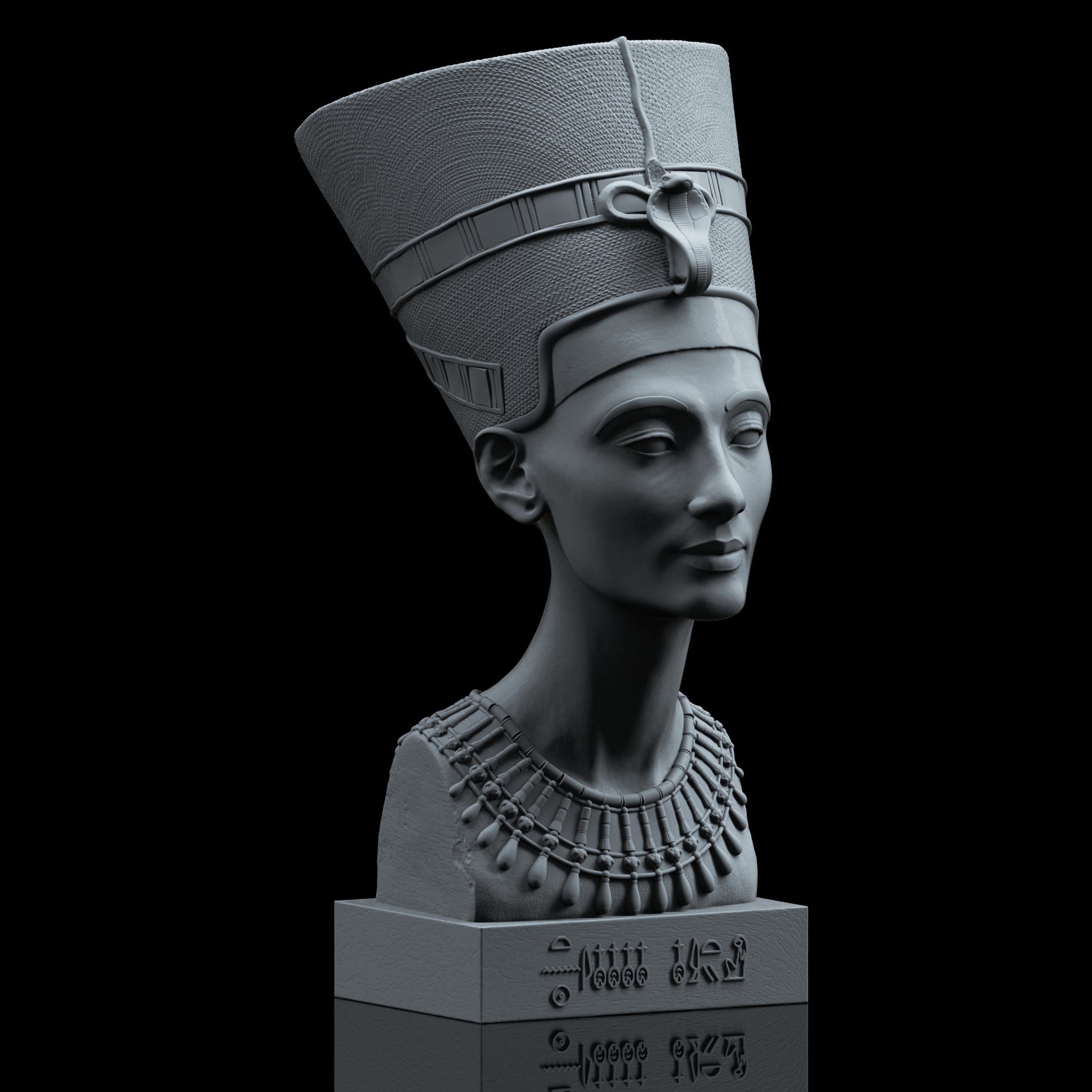 Nefertiti bust (Pre-Supported) 3d model