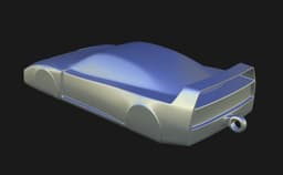 Ferrari F40 Speedform Automotive Sculpture Keychain 3D print file 3d model