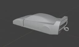 Ferrari F40 Speedform Automotive Sculpture Keychain 3D print file 3d model