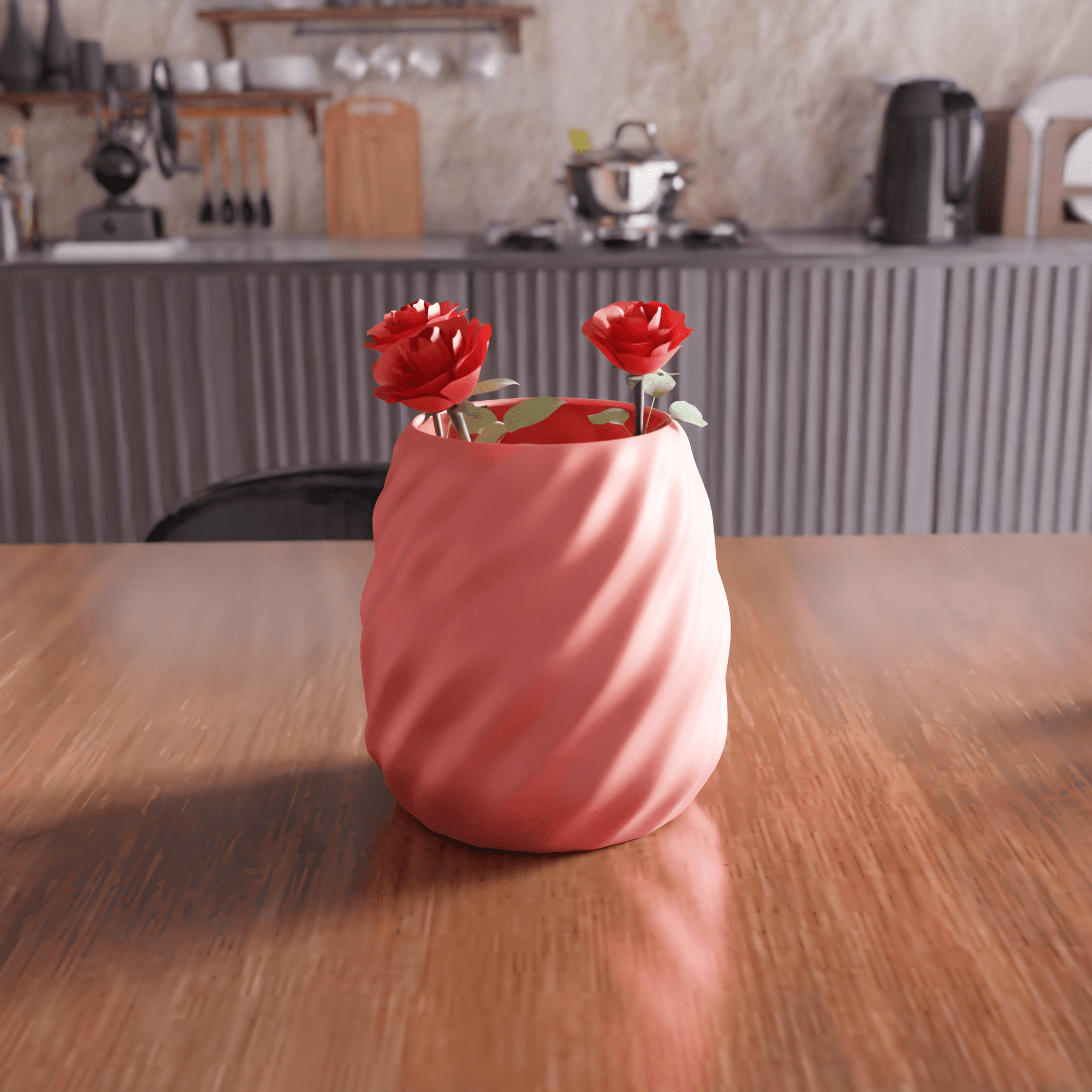 Twisted Spiral Vase 3d model
