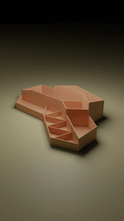 complex desk organizer 3d model