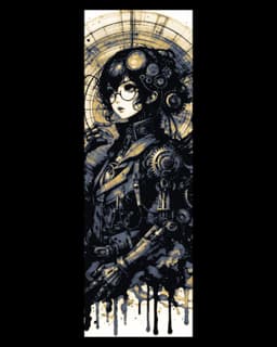 The mechanical and strange world of steampunk - Set of bookmarks 3d model