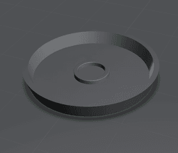25MM BASE - ROUND - MAGNETIZABLE - HOLLOW 3d model