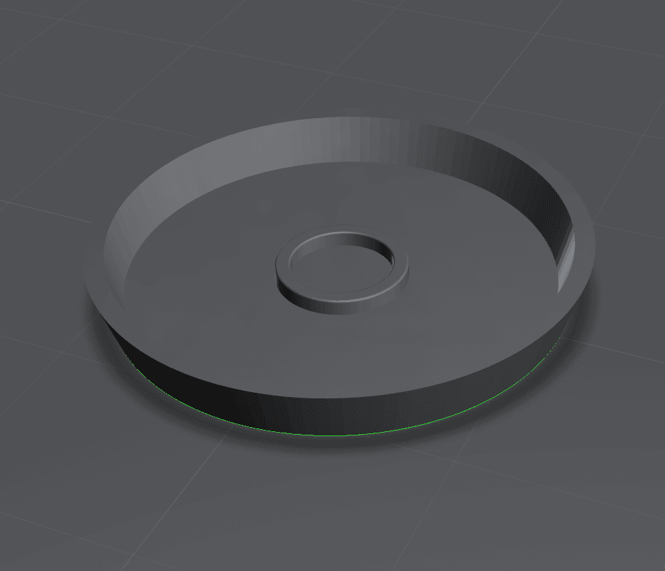 25MM BASE - ROUND - MAGNETIZABLE - HOLLOW 3d model