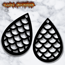 mermaid earrings-1.stl 3d model