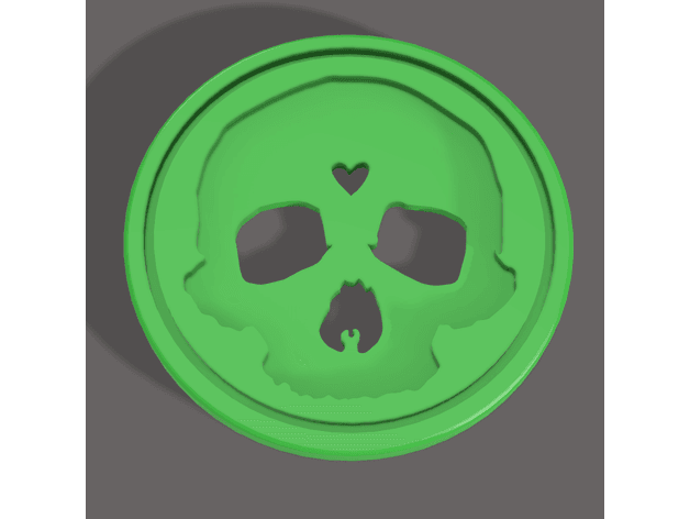 Carry the Skull Coin 3d model