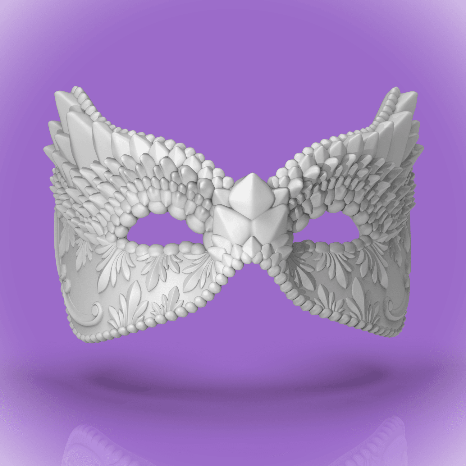 Mardi Gras Mask 3d model