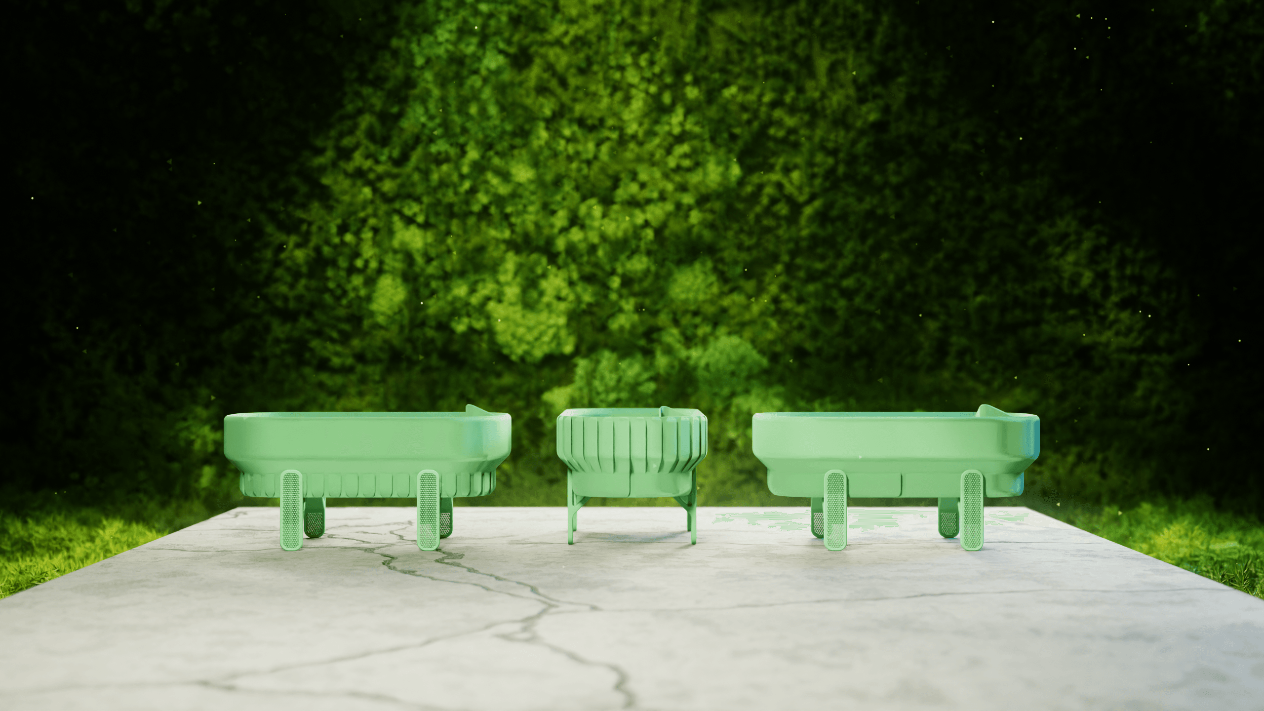 Plant Pot DS: 3 Designs 3d model