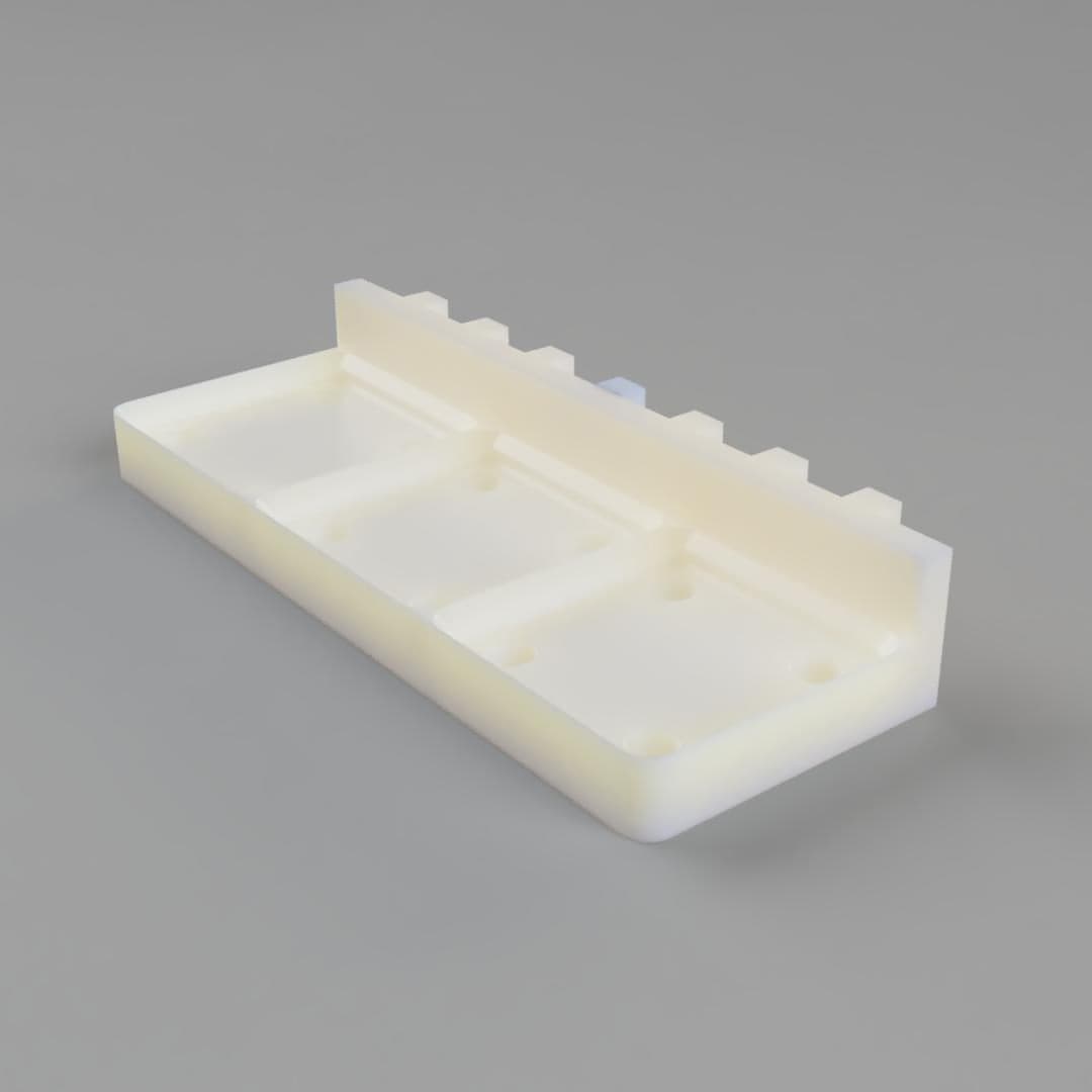 Parametric Gridfinity baseplate for Bambu Lab P1P pegboard #ThangsBambuContest 3d model