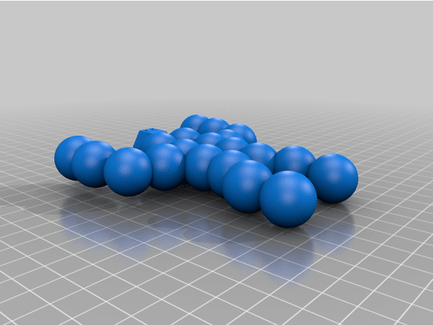 Human made out of balls 3d model