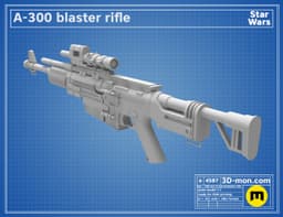 A-300 Blaster Rifle 3d model