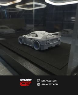 F40 with V8 engine! | Model Kit Car 3d model