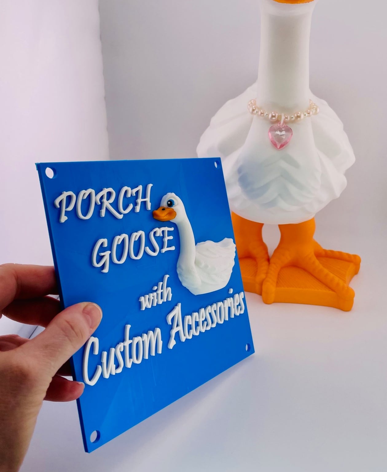 Signs for Porch/Desk Goose & Accessories 3d model