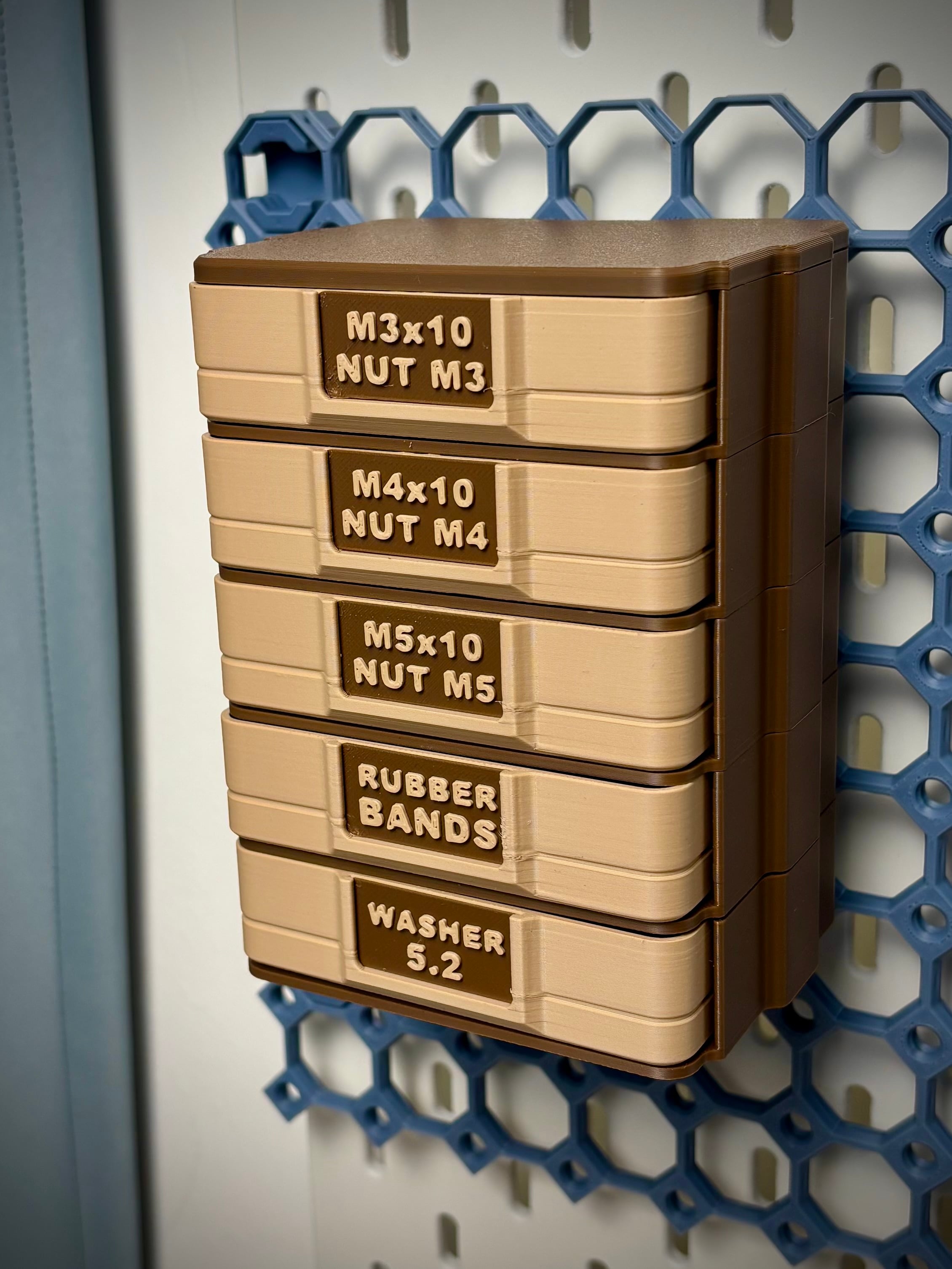 Modular Push-Push Drawer | Multiboard Organizer 3d model