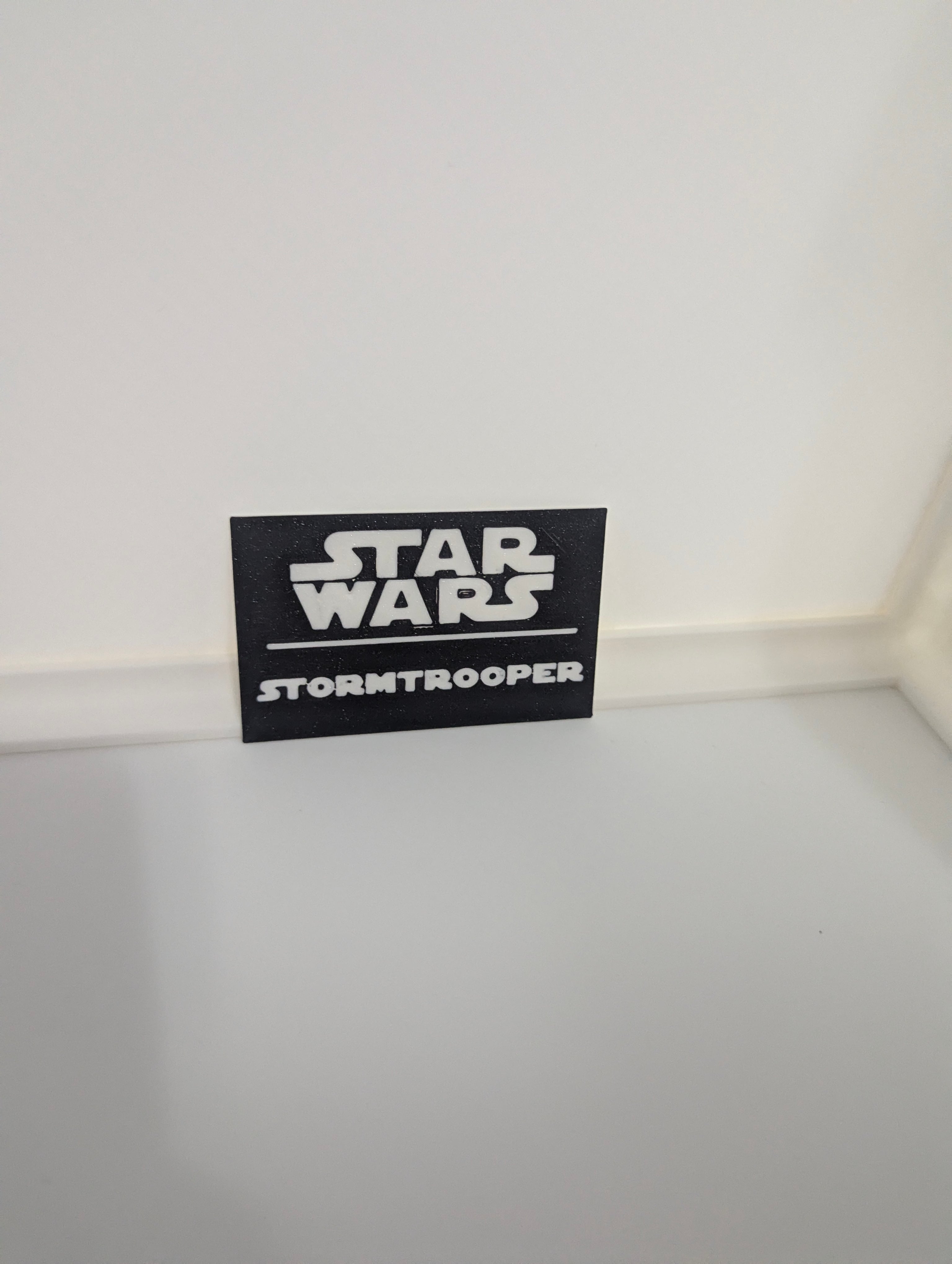 Stormtrooper Multicolor Nameplates 3d model