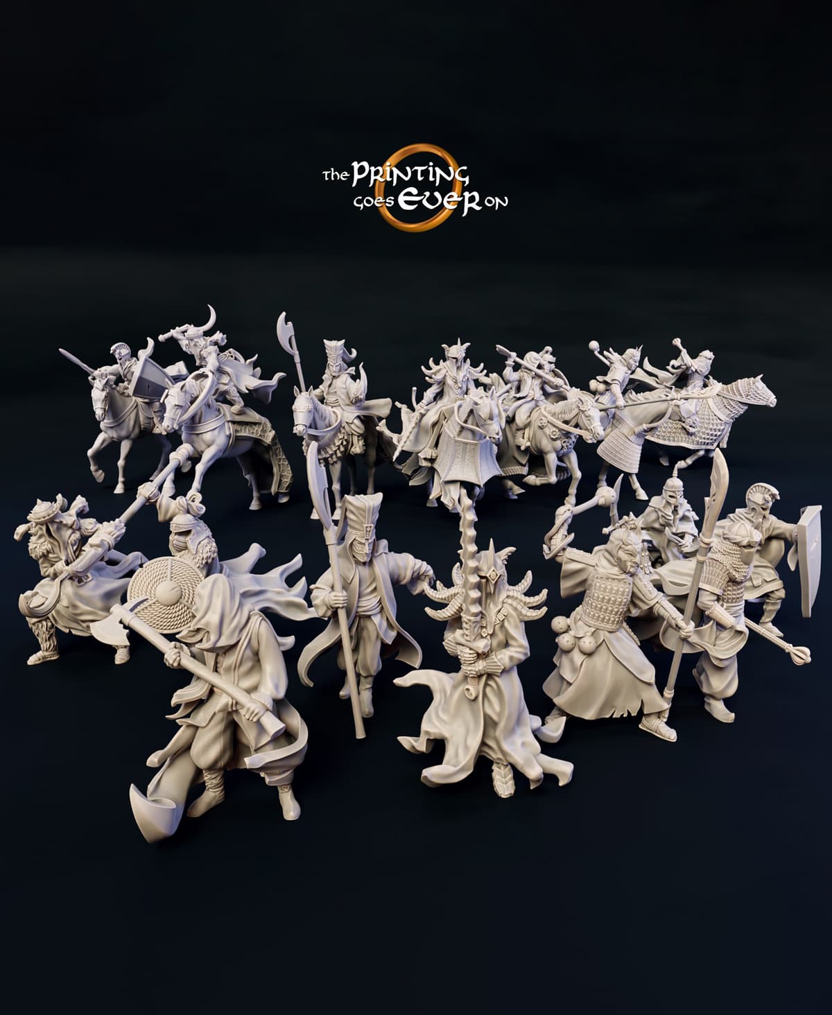 Dark Riders - On Foot and Mounted 3d model