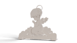 Christmas angel, with stand 3d model