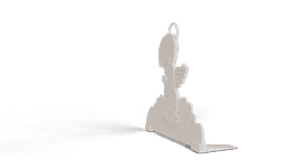 Christmas angel, with stand 3d model
