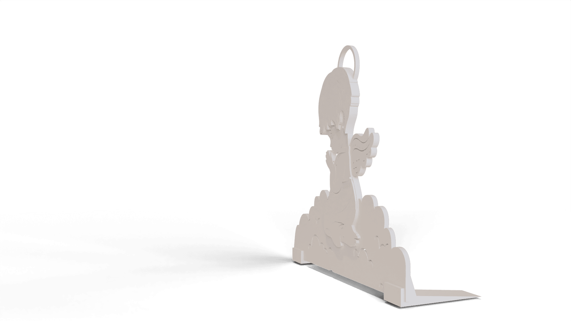 Christmas angel, with stand 3d model
